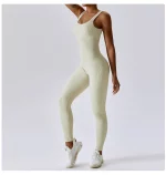 Combinaison de fitness sans couture, avec bretelles, sans manches, respirante, séchage rapide – Image 13