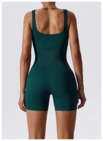 Combishort de fitness sans couture, avec bretelles, respirante, séchage rapide – Image 13