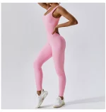 Combinaison de fitness sans couture, avec bretelles, sans manches, respirante, séchage rapide – Image 20