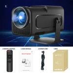 Projecteur portable Android 11, HY320, 1920x1080P, 4K, WiFi 6, rotation 180°, Home cinéma – Image 12