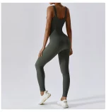 Combinaison de fitness sans couture, avec bretelles, sans manches, respirante, séchage rapide – Image 16