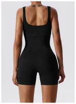 Combishort de fitness sans couture, avec bretelles, respirante, séchage rapide – Image 5