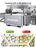Graveur laser CNC, ATOMSTACK S20 Pro, 130W, kit pour découpe et gravure, support hors ligne – Image 15