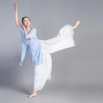 Pantalon de danse fluide pour femme, en mousseline de soie, large et pratique – Image 3