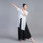 Pantalon de danse fluide pour femme, en mousseline de soie, large et pratique – Image 6