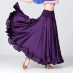 Jupe longue de danse latine, taille haute, Flamenco – Image 7