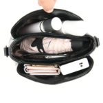 Sac à bandoulière, fourre-tout en cuir brodé, 3 compartiments de rangement – Image 3