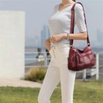 Sacs à bandoulière en cuir, fourre-tout avec poches de rangements – Image 2