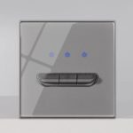 Interrupteur d’éclairage de luxe à bouton-poussoir, en verre trempé, Rj45, TV, Type 86, gris – Image 11