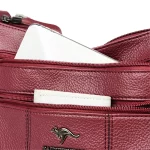 Sacs à bandoulière en cuir, fourre-tout avec poches de rangements – Image 10