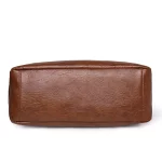 Sac à bandoulière en cuir, de grande capacité, style vintage, décontracté et pratique – Image 6