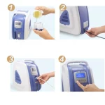 Concentrateur d’oxygène portable AM-2 – 2 à 9 L/min, écran LCD, filtre HEPA – Image 3