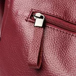 Sacs à bandoulière en cuir, fourre-tout avec poches de rangements – Image 9