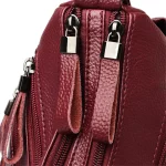 Sacs à bandoulière en cuir, fourre-tout avec poches de rangements – Image 8