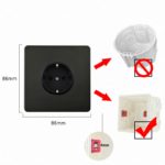 Interrupteur d’éclairage en acier inoxydable, à bouton-poussoir, 2 voies, Rj45, TV, Type 86, noir – Image 15