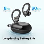 Écouteurs sans fils, Soundpeats Wings 2, Bluetooth 5.3, étanches, avec crochet d'oreille, 30 heures d'autonomie – Image 4