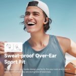 Écouteurs sans fils, Soundpeats Wings 2, Bluetooth 5.3, étanches, avec crochet d'oreille, 30 heures d'autonomie – Image 2