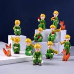 Figurine en résine, Le Petit Prince, Renard et la Rose, artisanat, décoration – Image 2