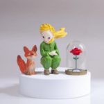 Ensemble de figurines en résine, Le Petit Prince, Renard et la Rose, artisanat, décoration – Image 5
