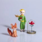 Ensemble de figurines en résine, Le Petit Prince, Renard et la Rose, artisanat, décoration – Image 2