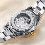Montre mécanique en acier inoxydable, étanche, verre Saphir, diamant de luxe – Image 3