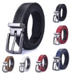 Ceinture en cuir PU pour enfant avec boucle en alliage