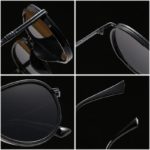 Lunettes de soleil pilote rétro en métal, nuances dégradées, UV400 – Image 6