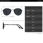 Lunettes de soleil pilote rétro en métal, nuances dégradées, UV400 – Image 5