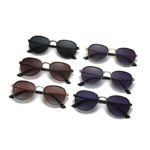 Lunettes de soleil pilote rétro en métal, nuances dégradées, UV400 – Image 3