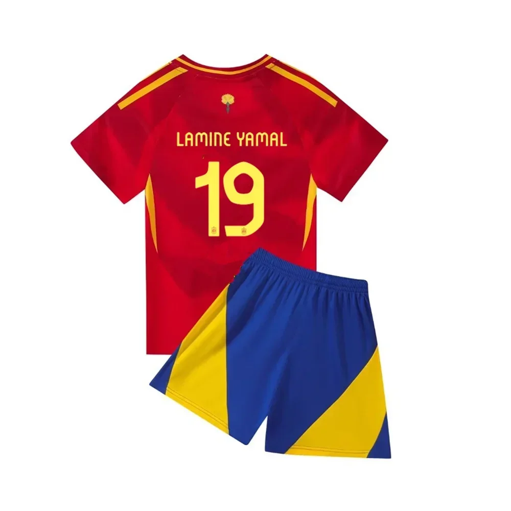 Ensemble maillot et short de football pour enfant, Lamine Yamal, respirant
