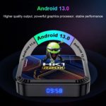 HK1 Smart TV Box Android 13, Quad Core A53, RAM 4GB, Support 8K, HDR10+, Dual Wifi 6, BT 4.0 – Image 3