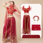 Costume de princesse orientale, danse du ventre, déguisement complet – Image 5