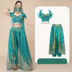 Costume de princesse orientale, danse du ventre, déguisement complet – Image 4