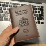 Etuis pour passeport, Royaume du Maroc en cuir, porte-passeport de voyage – Image 3
