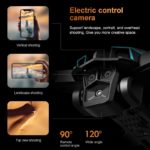 K12 MAX – Drone pliable brushless avec télécommande à écran, caméra HD et évitement d’obstacles – Image 4