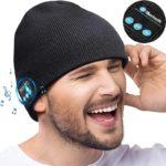 Bonnet tricoté avec écouteurs sans fil Bluetooth 5.0 avec micro, longue durée de veille