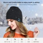 Bonnet tricoté avec écouteurs sans fil Bluetooth 5.0 avec micro, longue durée de veille – Image 2