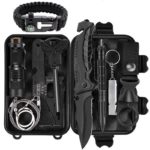 Kit de survie multifonction pour aventure en plein air, camping, randonnée, 10 pièces
