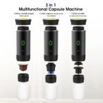 Machine à café expresso portable 3 en 1, 2500 mAh, facile à nettoyer, cafetière de voyage, camping – Image 2