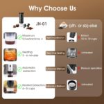 Machine à café expresso portable 3 en 1, 2500 mAh, facile à nettoyer, cafetière de voyage, camping – Image 3
