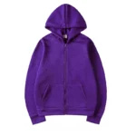 Veste oversize zippée avec capuche, décontractée – Image 12