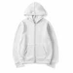 Veste oversize zippée avec capuche, décontractée – Image 2