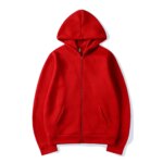 Veste oversize zippée avec capuche, décontractée – Image 5