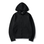 Veste oversize zippée avec capuche, décontractée – Image 8