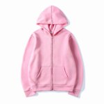 Veste oversize zippée avec capuche, décontractée – Image 4