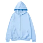 Veste oversize zippée avec capuche, décontractée – Image 7