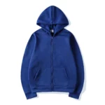 Veste oversize zippée avec capuche, décontractée – Image 3
