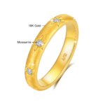 Bague en Or 18 carats 750, avec diamants Moissanite 0.2 ct – Image 4