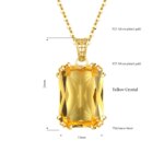 Pendentif en argent plaqué Or 18 ct, avec pierre au choix – Image 5