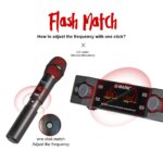 Système de 2 microphones sans fil UHF, fréquence réglable, 520 à 580 MHz – Image 5